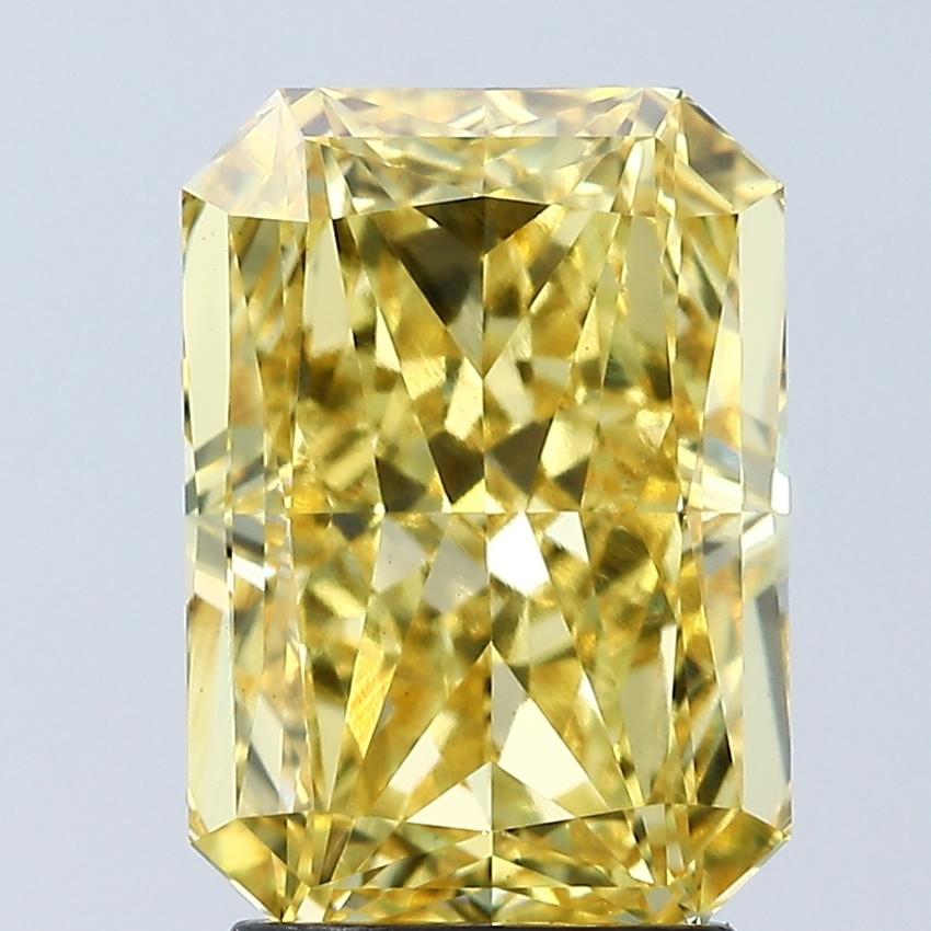 3.04 Ct. Fancy Vivid Yellow Radiant Lab Grown Diamond