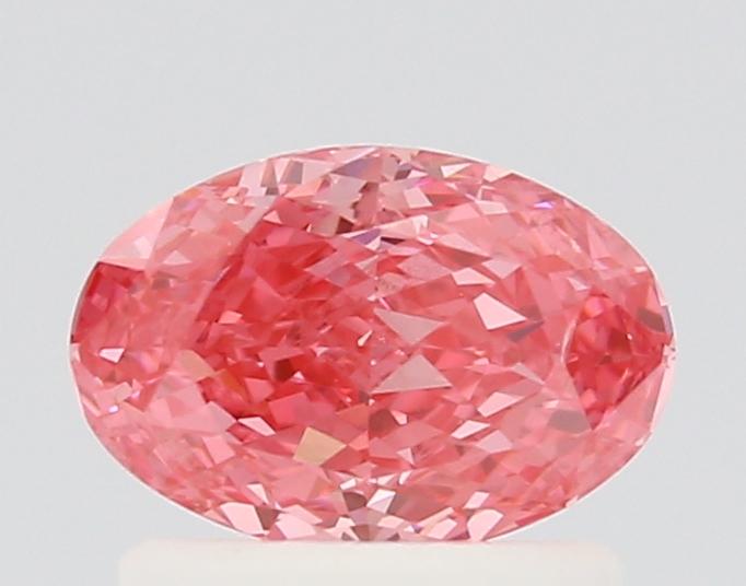 0.74 Ct. Fancy Vivid Pink Oval Lab Grown Diamond
