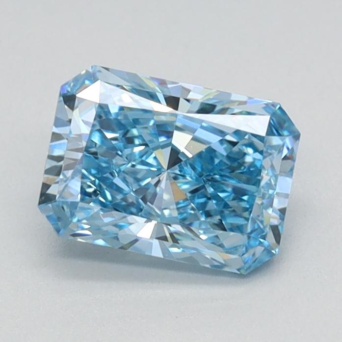 0.77 Ct. Fancy Vivid Blue Radiant Lab Grown Diamond