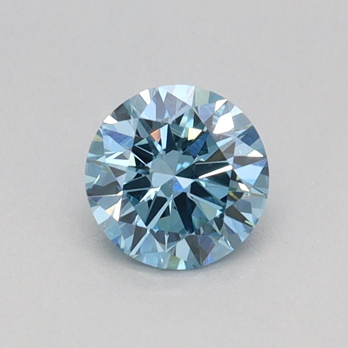 0.32 Ct. Fancy Vivid Blue Round Lab Grown Diamond