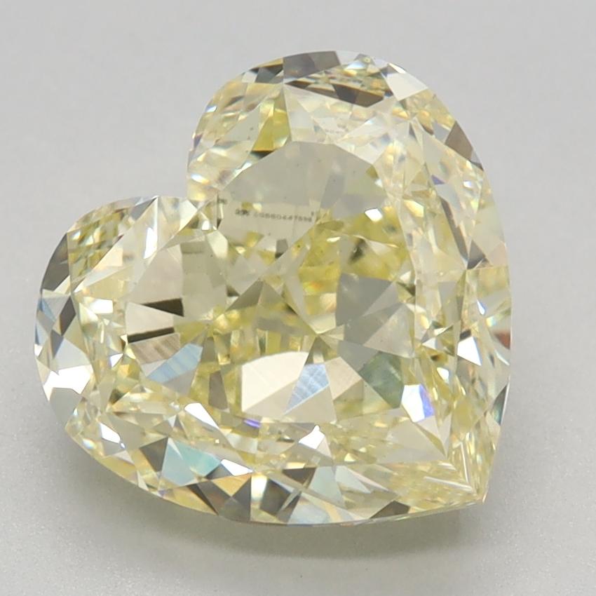 3.19 Ct. Fancy Yellow Heart Lab Grown Diamond