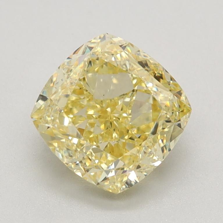 1.38 Ct. Fancy Intense Yellow Cushion Lab Grown Diamond