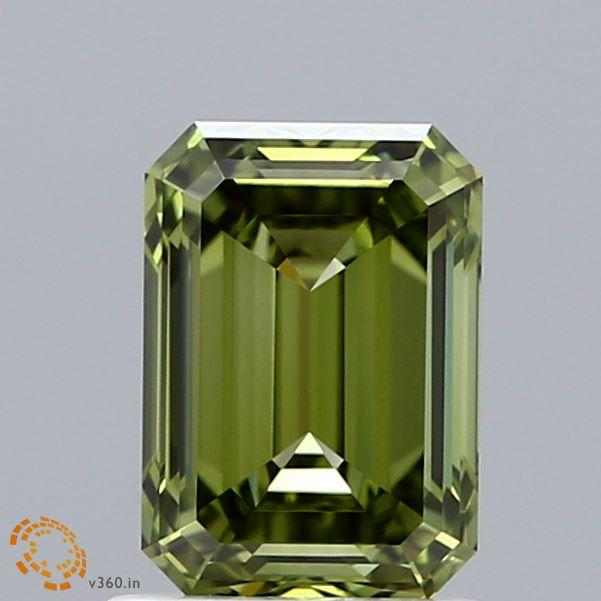 1.50 Ct. Fancy Vivid Green Emerald Lab Grown Diamond