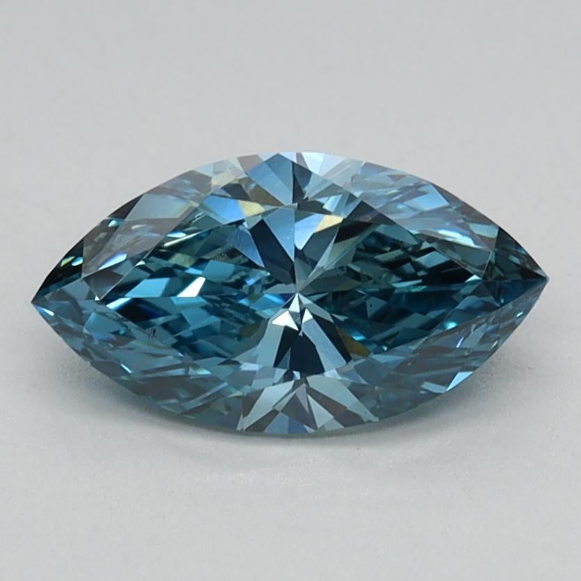 0.75 Ct. Fancy Vivid Blue Marquise Lab Grown Diamond