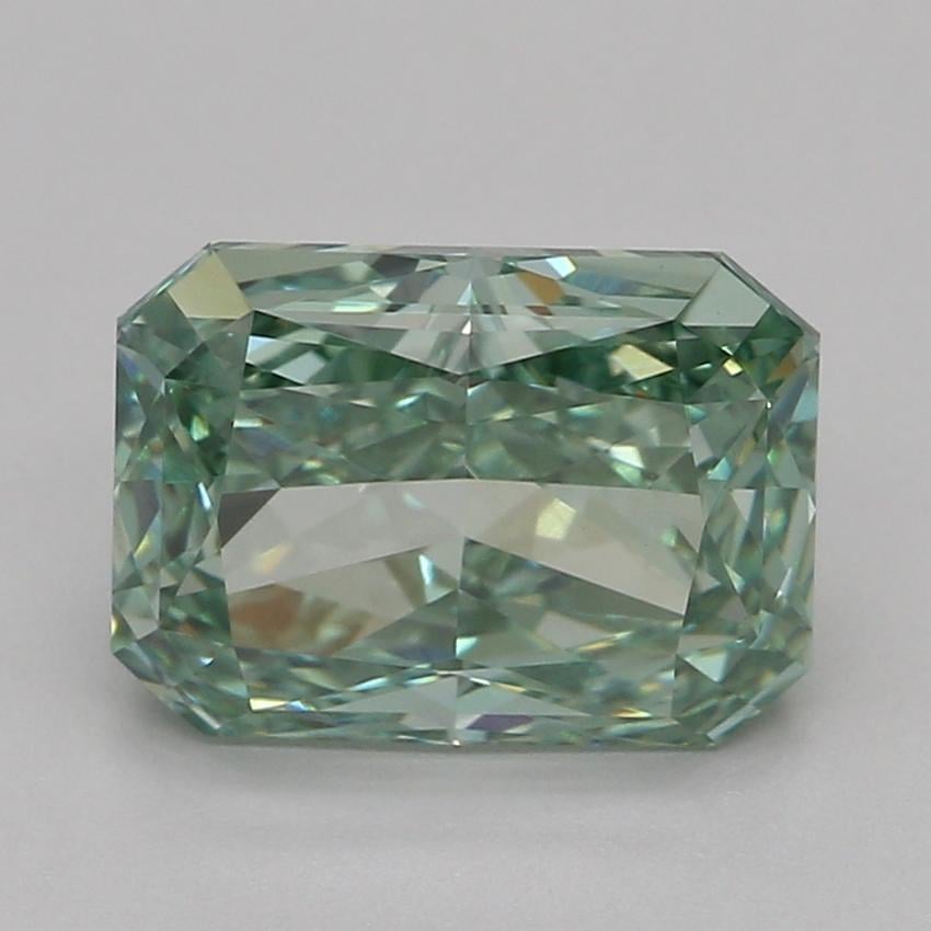 1.52 Ct. Fancy Vivid Green Radiant Lab Grown Diamond