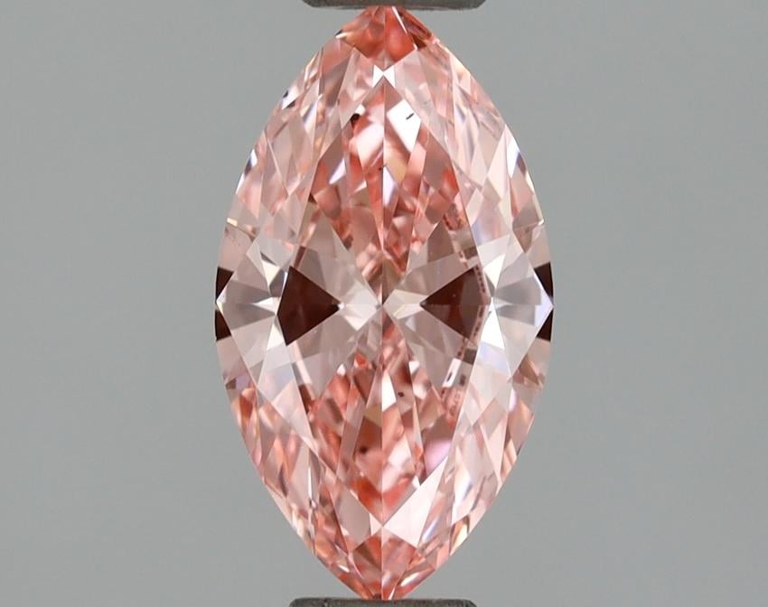 0.74 Ct. Fancy Vivid  Pink Marquise Lab Grown Diamond