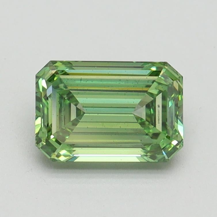 1.01 Ct. Fancy Vivid Pacific Green Emerald Lab Grown Diamond