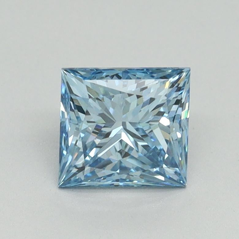 1.09 Ct. Fancy Vivid Blue Princess Lab Grown Diamond
