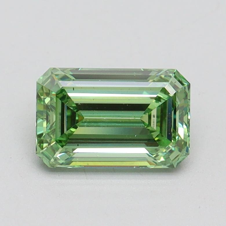 1.00 Ct. Fancy Vivid Green Emerald Lab Grown Diamond
