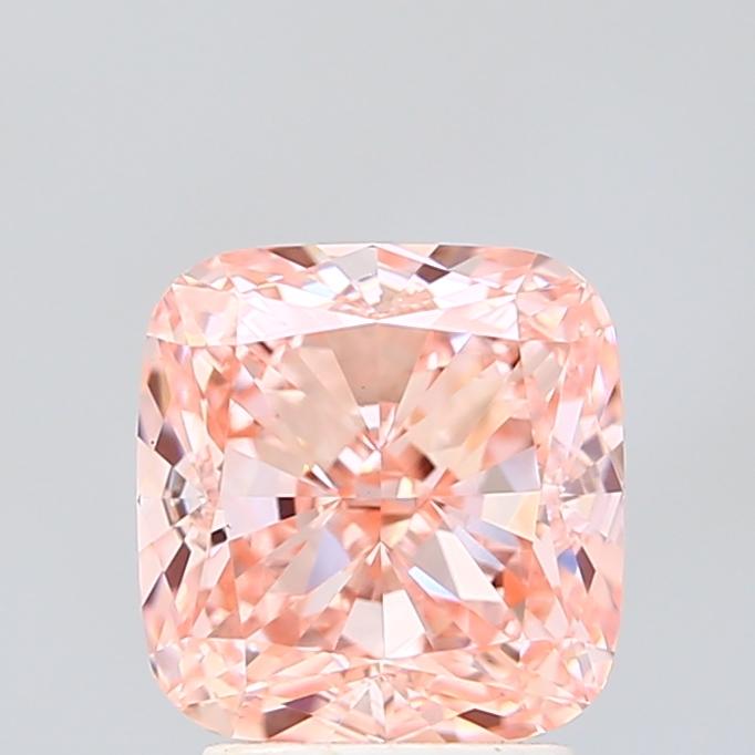 2.99 Ct. Fancy Pink Cushion Lab Grown Diamond