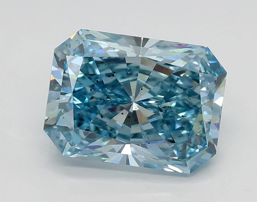 2.05 Ct. Fancy Vivid Blue Radiant Lab Grown Diamond