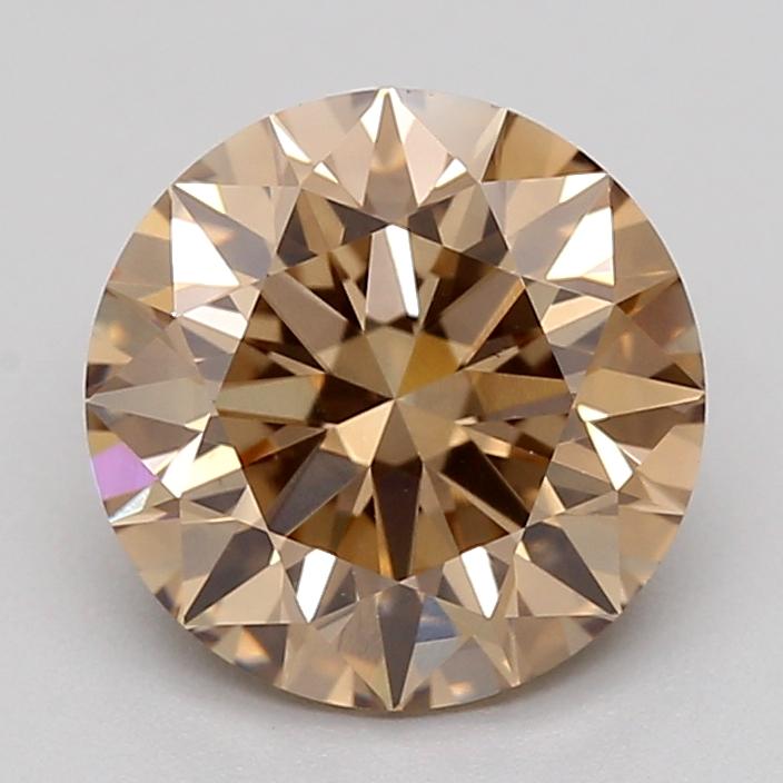 1.26 Ct. Light  Brown Round Lab Grown Diamond