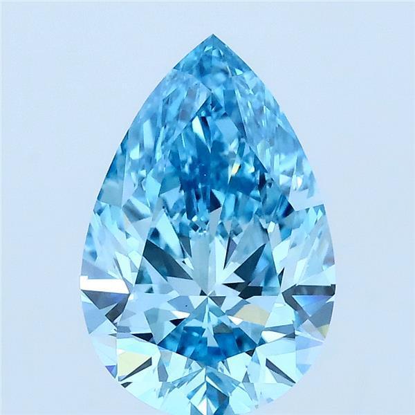 2.00 Ct. Fancy Blue Pear Lab Grown Diamond
