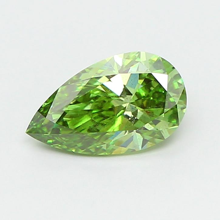 1.05 Ct. Fancy Vivid Green Pear Lab Grown Diamond