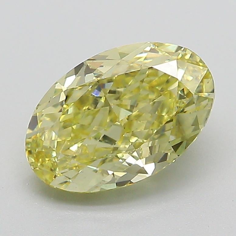 1.85 Ct. Fancy Intense  Yellow Oval Lab Grown Diamond
