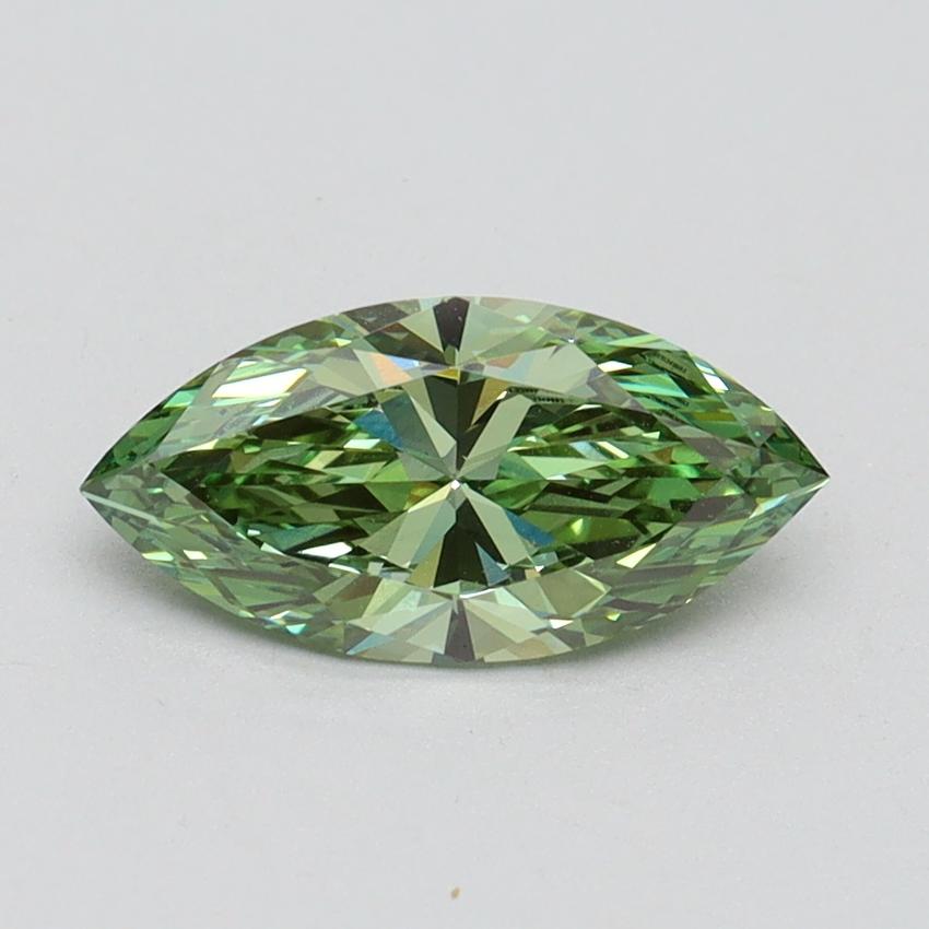 1.01 Ct. Fancy Vivid Green Marquise Lab Grown Diamond