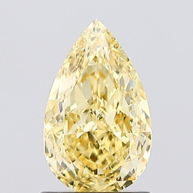 1.04 Ct. Fancy Intense Yellow Pear Lab Grown Diamond