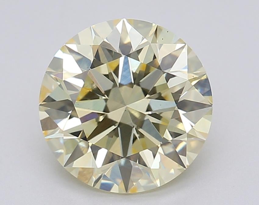 2.05 Ct. Fancy Light Yellow Round Lab Grown Diamond
