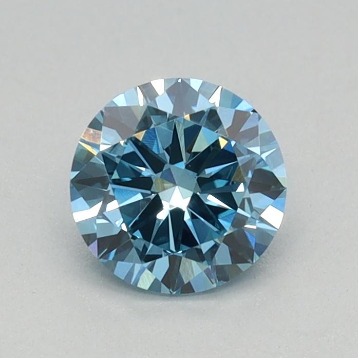 0.45 Ct. Fancy Vivid Blue Round Lab Grown Diamond