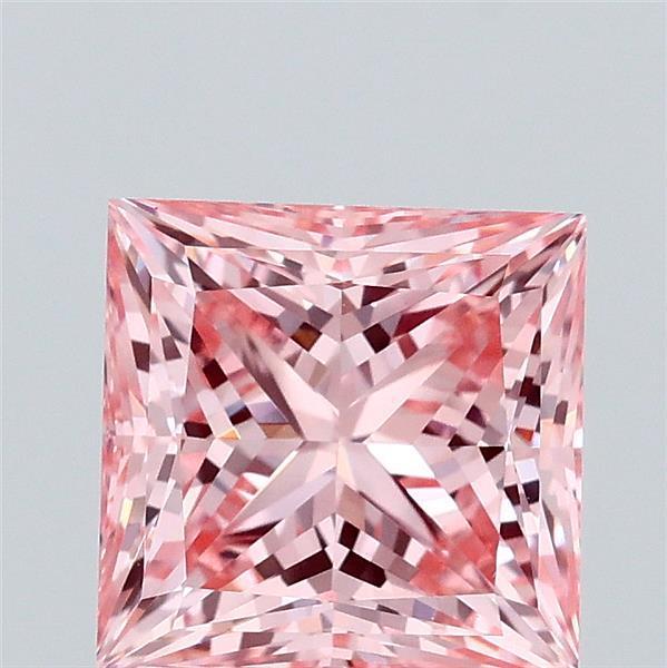 2.03 Ct. Fancy Vivid Pink Princess Lab Grown Diamond