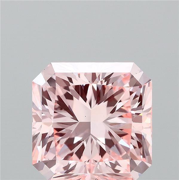 2.59 Ct. Fancy Vivid Pink Radiant Lab Grown Diamond