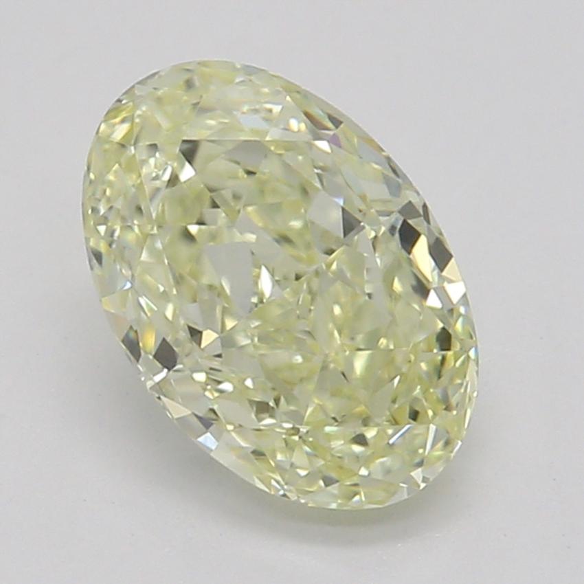 0.70 Ct. Fancy Light Yellow Oval Diamond