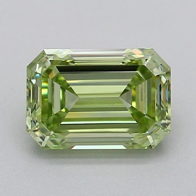 0.75 Ct. Fancy Vivid  Green Emerald Lab Grown Diamond