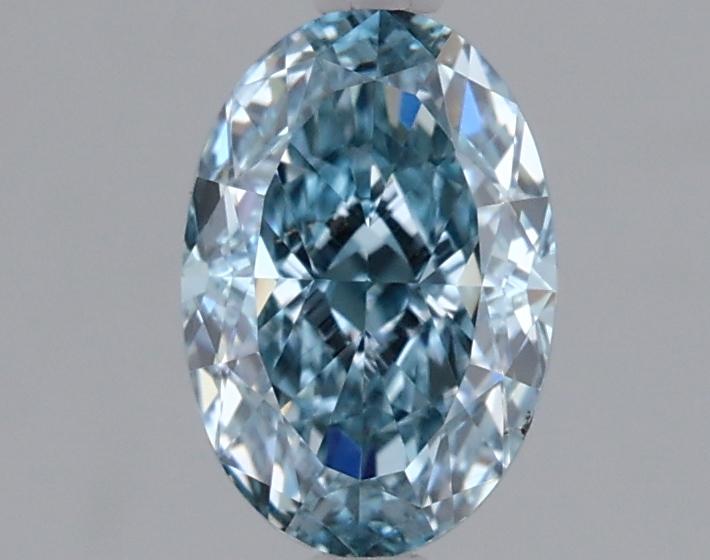 1.02 Ct. Fancy Vivid  Blue Oval Lab Grown Diamond