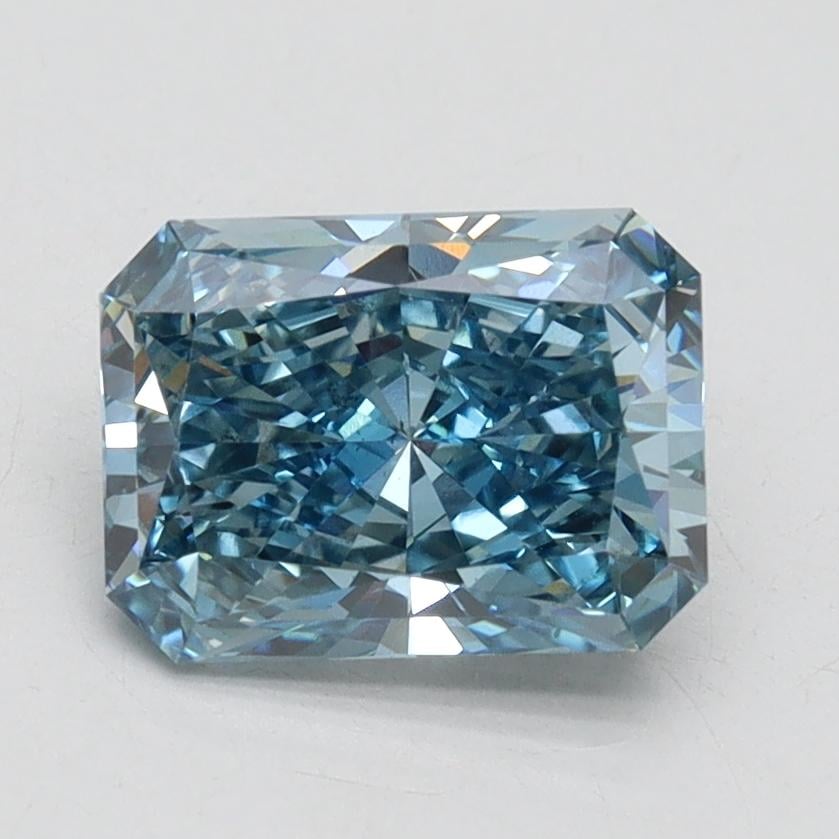 1.64 Ct. Fancy Vivid Blue Radiant Lab Grown Diamond