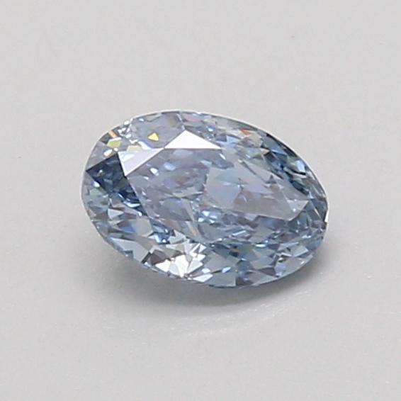 0.53 Ct. Fancy Vivid Blue Oval Lab Grown Diamond