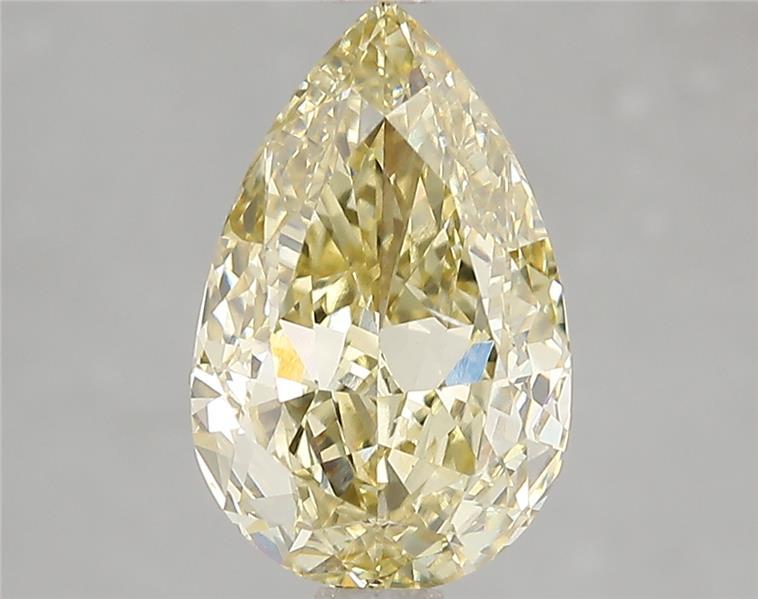 3.01 Ct. Fancy Yellow Pear Lab Grown Diamond