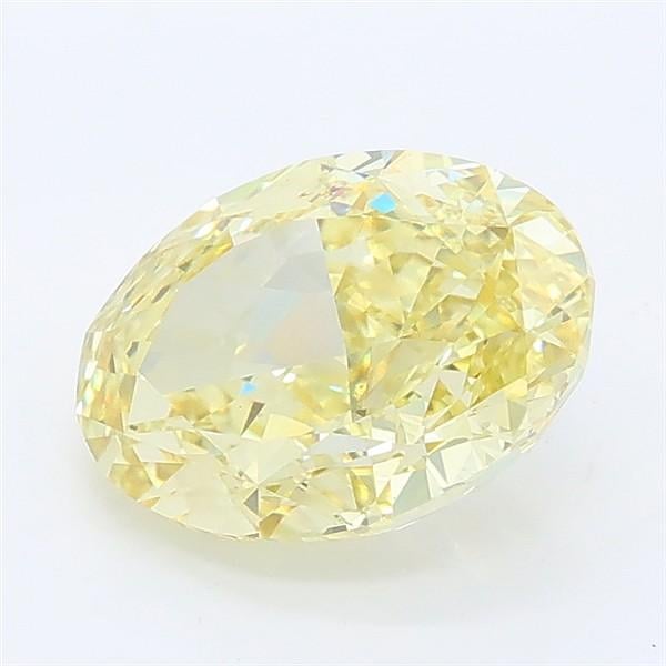 2.18 Ct. Fancy Intense Yellow Oval Lab Grown Diamond