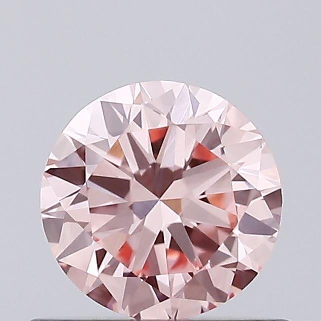 0.49 Ct. Fancy Intense Pink Round Lab Grown Diamond