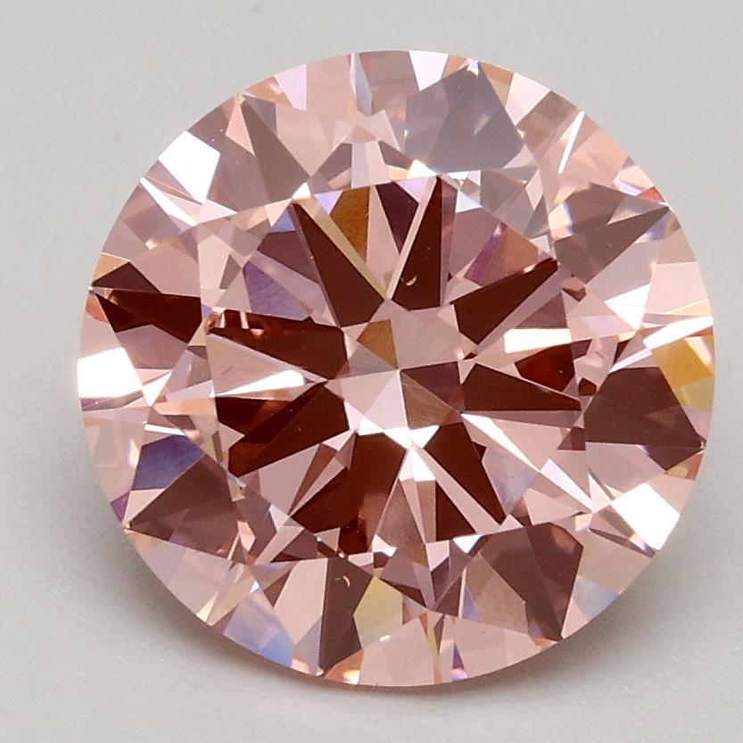 2.30 Ct. Fancy Intense Pink Round Lab Grown Diamond