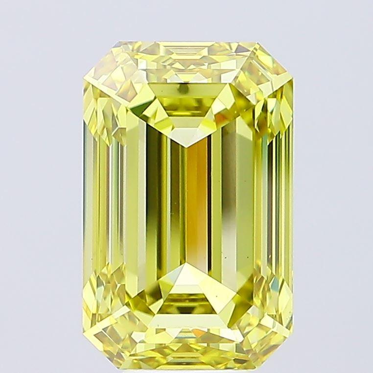 10.05 Ct. Fancy Intense Yellow Emerald Lab Grown Diamond