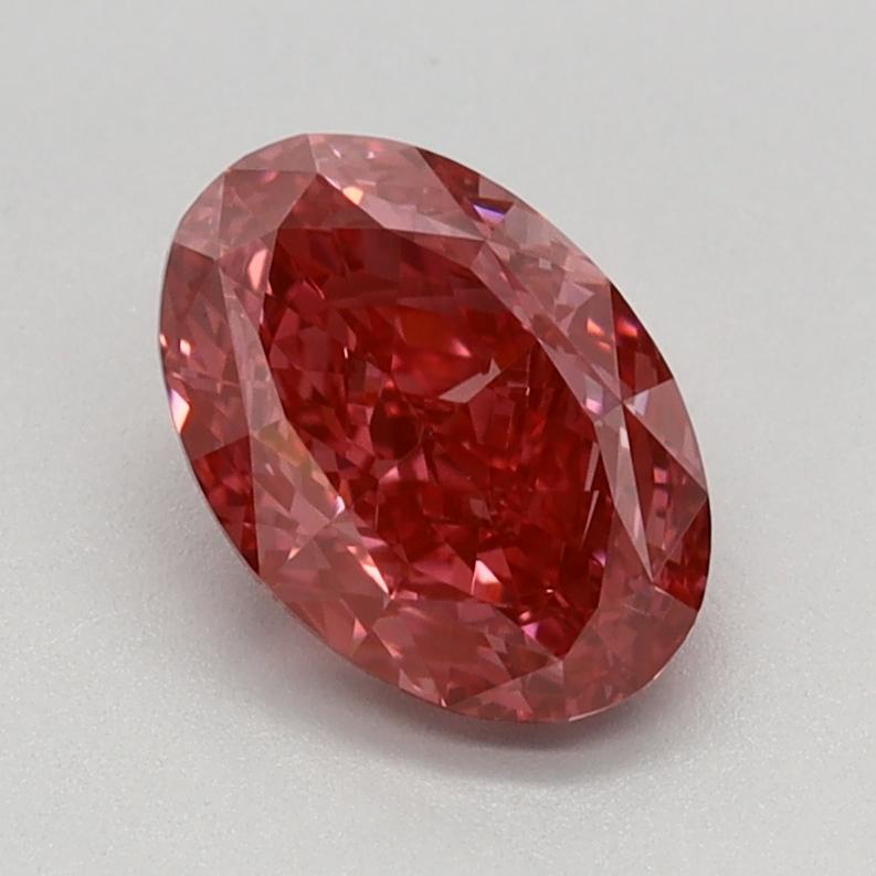 1.13 Ct. Fancy Vivid Pink Oval Lab Grown Diamond