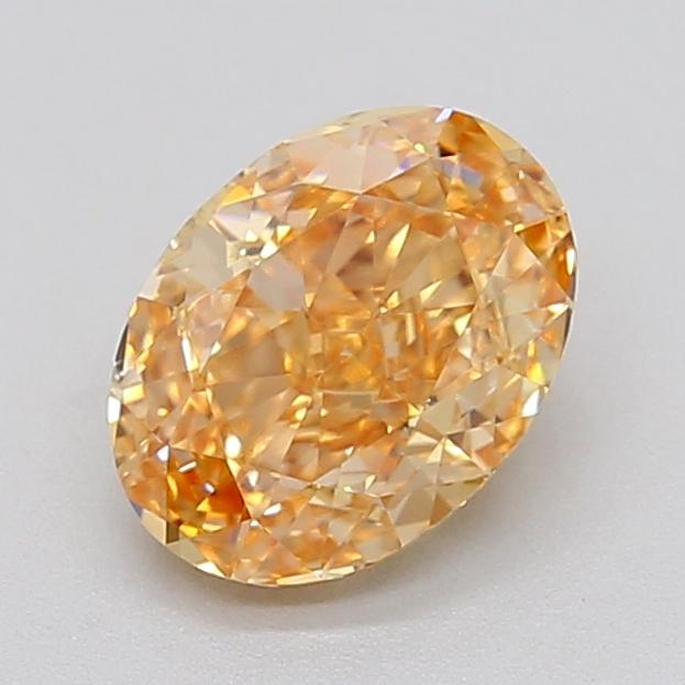 2.02 Ct. Fancy Intense Yellow Orange Oval Lab Grown Diamond
