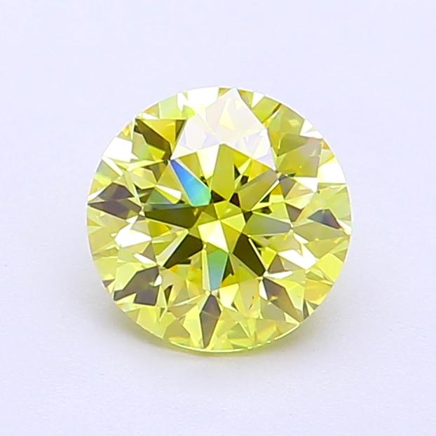 1.08 Ct. Fancy Vivid  Yellow Round Lab Grown Diamond