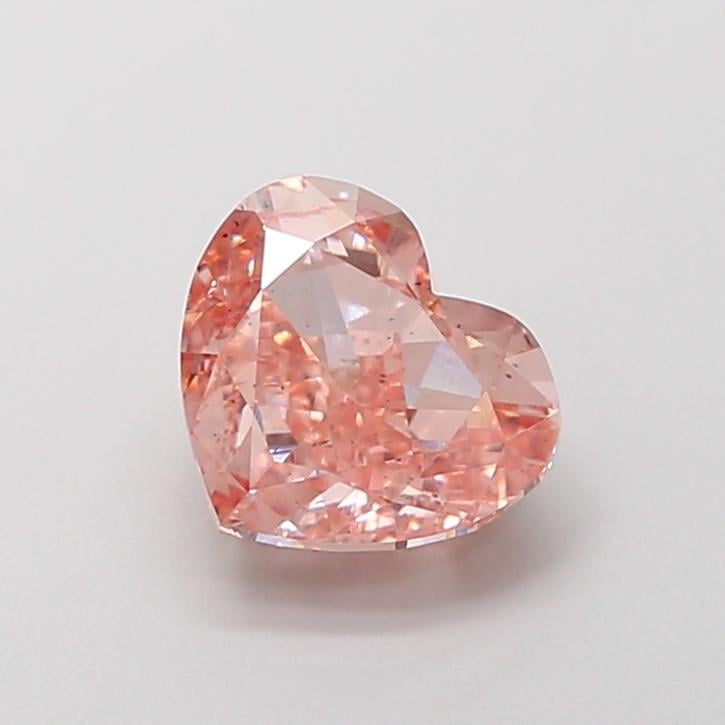 2.04 Ct. Fancy Intense  Pink Heart Lab Grown Diamond