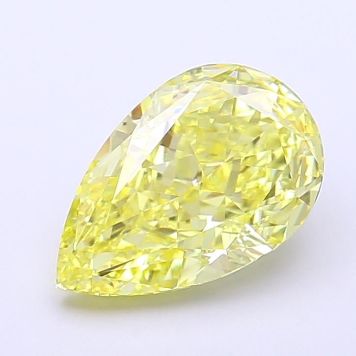 2.52 Ct. Fancy Intense  Yellow Pear Lab Grown Diamond