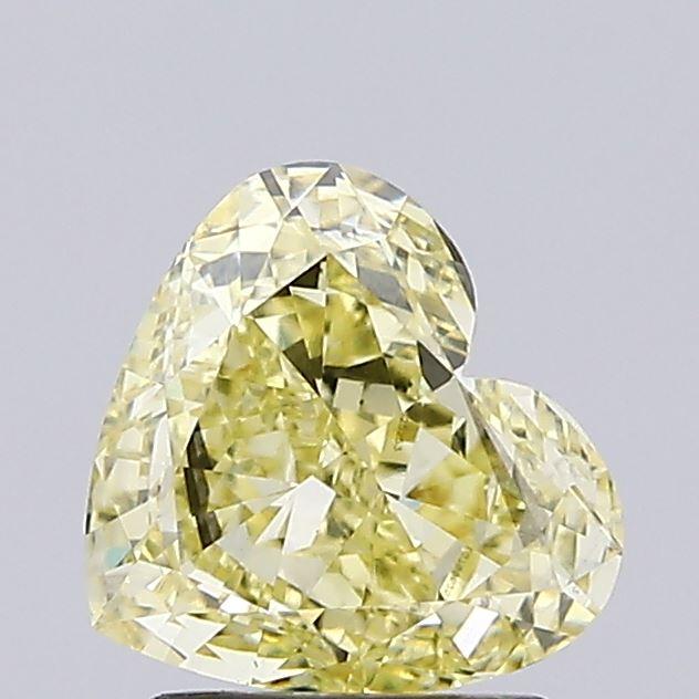 1.90 Ct. Fancy Yellow Heart Lab Grown Diamond