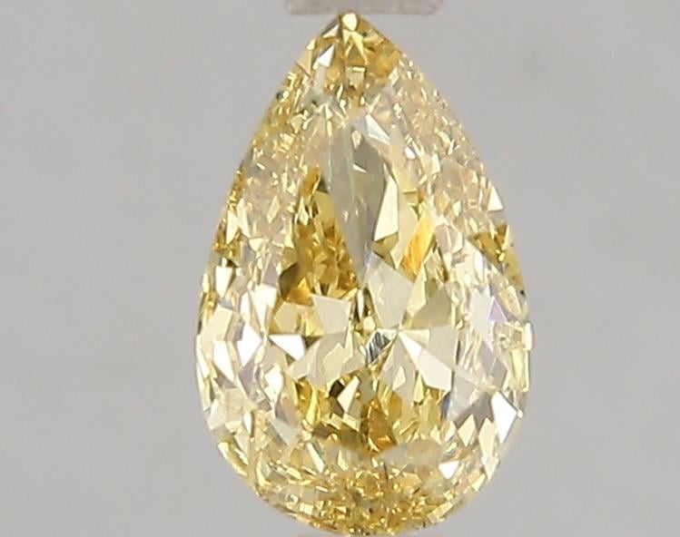 1.01 Ct. Fancy Vivid Yellow Pear Lab Grown Diamond