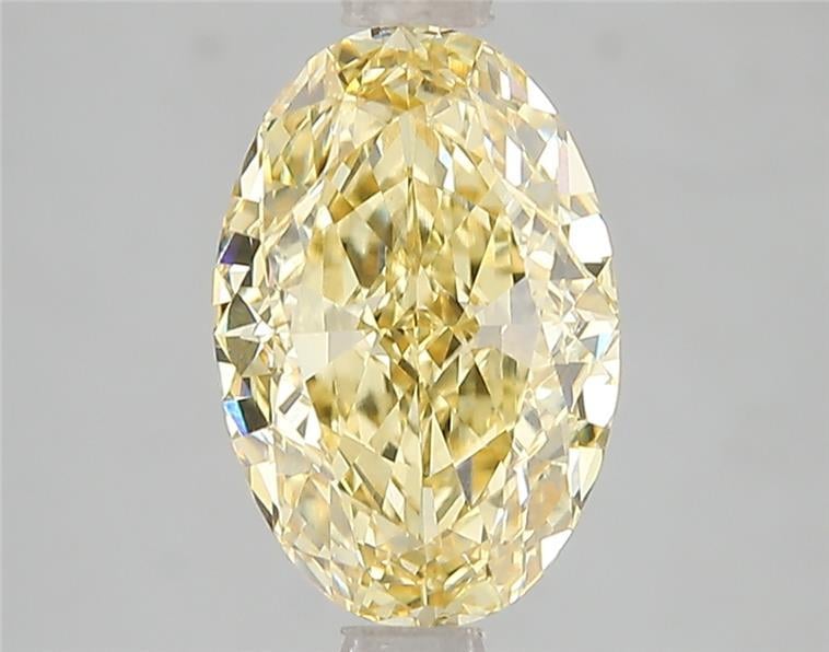 3.00 Ct. Fancy Intense Yellow Oval Lab Grown Diamond