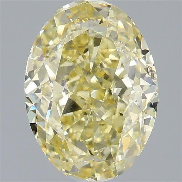 2.57 Ct. Fancy Yellow Oval Lab Grown Diamond
