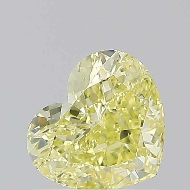 1.01 Ct. Fancy Intense  Yellow Heart Diamond