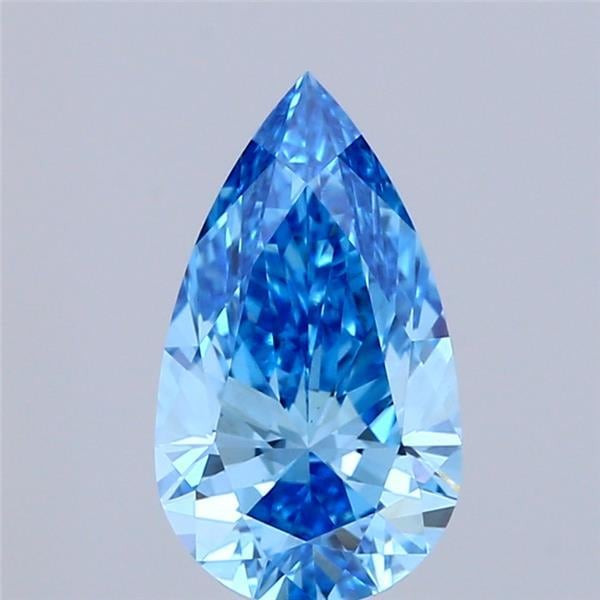 1.50 Ct. Fancy Vivid Blue Pear Lab Grown Diamond