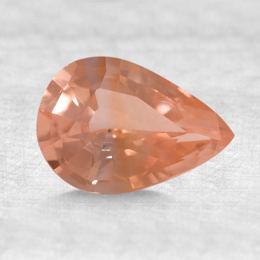 8x5.5mm Premium Peach Pear Sapphire