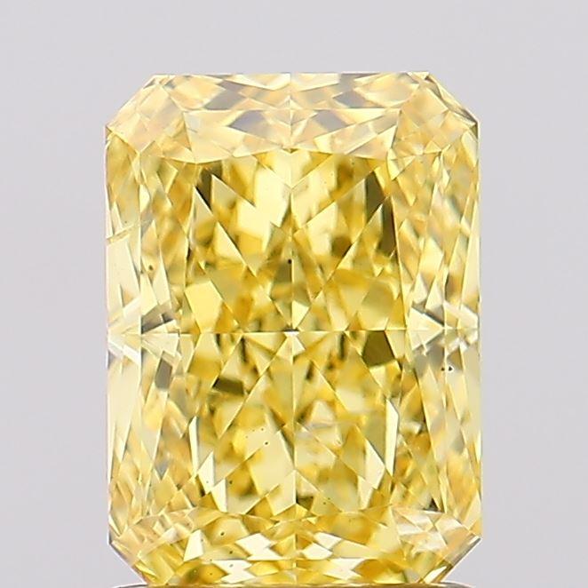1.68 Ct. Fancy Vivid Yellow Radiant Lab Grown Diamond