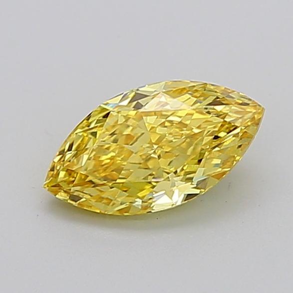 1.58 Ct. Fancy Vivid Yellow Marquise Lab Grown Diamond