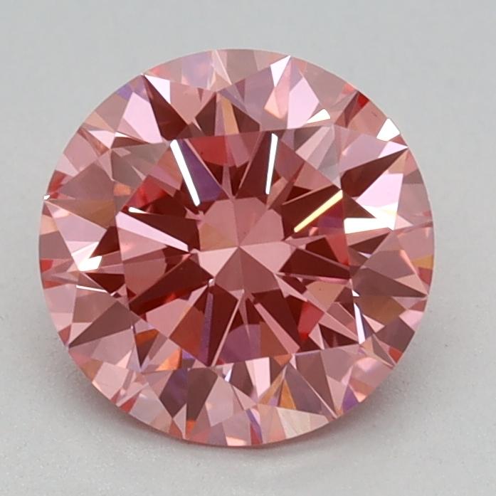 1.04 Ct. Fancy Vivid Pink Round Lab Grown Diamond